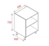 300mm Base Unit - Natural Grey - 1