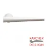 Brooklyn Invisible Lever on Round Rose Door Handles - Karcher - Polaris White - 1