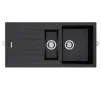 Tivoli black composite 1.5 bowl sink - 1