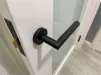 Studio One Lever on Rose Door Handles - Karcher Cosmos Black - 2