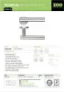 T-Bar Lever on Rose Door Handles Stainless Steel - 3
