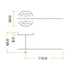 Lucca Lever on Rose Door Handles Zoo Hardware - CP - 2