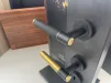 STUDIO SELECT ER90B1 Lever on Round Rose Door Handles - Karcher Cosmos Black / Satin Brass - 2