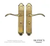 Cara Lever on Long Backplate Door Handles - Bathroom Version - 1