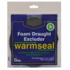 WARMSEAL Self Adhesive Heavy Foam Draught Excluder 1-5mm Gaps - (5m) Black - 1
