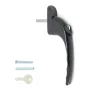 40mm Inline Espag Window handle Black - 1