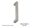 T-Bar Cupboard Handle Brushed Stainless Steel - 256mm C/C - 1