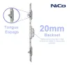 1140mm Tongue Espag Window Lock - 20mm Backset - 1