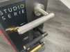 STUDIO SELECT ER90B Lever on Round Rose Door Handles - Karcher Satin Stainless Steel - 2