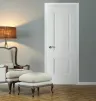 2 Panel Moulded White Primed Door - 3