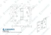 102 x 102 x 3mm (4x2x4) Grade 13 Parliament Hinges - PVD Brass - 2