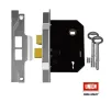 3" UNION Rebated 2 Lever Sashlock 76mm Silver - 1