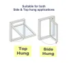 16" (400mm) Standard Side Hung Window Hinges - 2