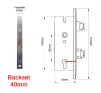 40mm Backset KFV Euro Profile Mortice Sashlock 92mm Centres - 245mm Faceplate - 2