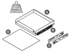 600mm Drawer Base, for Hinged Door Cabinets, H&auml;fele Utensio Pro - 2