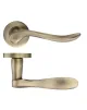 Lincoln Lever on Rose Door Handles Florentine Bronze - 1