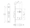EuroSpec 65mm Electro Brass Sashlock - 2