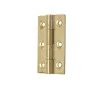 51mm x 29mm Solid Drawn Brass Butt Hinge, Self Colour - 1