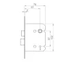 EuroSpec 76mm Satin Nickel Sashlock - 2