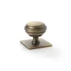 38 x 38mm Quantock Square Backplate - Antique Brass - 2