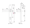Polished Stainless Steel Handles. 92mm PZ - Supa Stainless G316 - 2