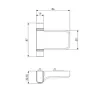 Flush Fitting Prosecure Composite Door Hinge - Brown - 2