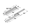 Aluminium Towel Rail - 2 Rails - 2