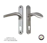 Mila Lever/Pad Satin Stainless Steel Handles 92/92mm PZ