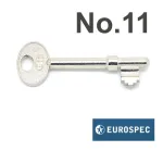 No.11 EuroSpec 2 Lever Sashlock Key - Spare Keys for E&S Locks