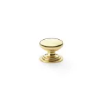 25mm Alexander and Wilks Waltz Cupboard Knob - Polished Brass