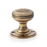 Alexander and Wilks Christoph Mortice Door Knob - Antique Brass