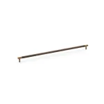 448mm Alexander and Wilks Brunel Knurled T-Bar Cupboard Pull Handle - Antique Brass