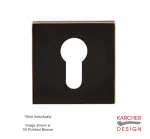 Square Karcher Euro Profile Escutcheon Oil Rubbed Bronze