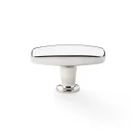 60mm Alexander and Wilks Romulus Soap Bar Cupboard Knob - Polished Nickel