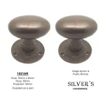HAND FORGED SOLID Rustic Bronze Oval Mortice Knobs