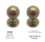 HAND FORGED SOLID Antique Brass Ball Mortice Knobs 48mm