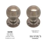 HAND FORGED SOLID Real-Bronze Reeded Mortice Knobs 48mm