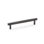 128mm Alexander and Wilks Brunel Knurled T-Bar Cupboard Pull Handle - Dark Bronze PVD