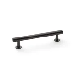 128mm Alexander and Wilks Round T-Bar Cupboard Pull Handle - Dark Bronze