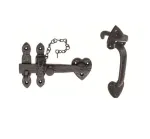 Black Antique Thumb Latch Set