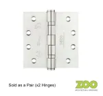 Grade 13 Ball Bearing Hinge Stainless Steel 102 x 102mm (4x4")