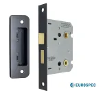 76mm (3") Residential Bathroom Lock - Matt Black
