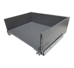 400mm Complete Assembled Kitchen Pot Drawer Soft Close - Grey