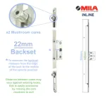 22mm Backset Mila 600mm Inline Espag Window Lock