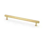 224mm Alexander and Wilks Vesper Hex T-Bar Cabinet Pull - Satin Brass PVD