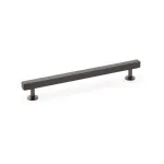 192mm Alexander and Wilks Square T-Bar Cupboard Pull Handle - Dark Bronze
