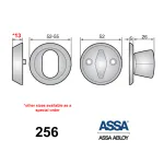 ASSA 256 - External Cylinder Ring / Internal Thumbturn