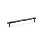 160mm Alexander and Wilks Brunel Knurled T-Bar Cupboard Pull Handle - Dark Bronze PVD