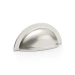 Alexander and Wilks Bardom Ridged Cup Handle - Satin Nickel