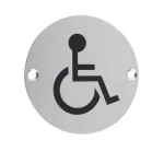 Disabled 76mm Circular Sign SAA